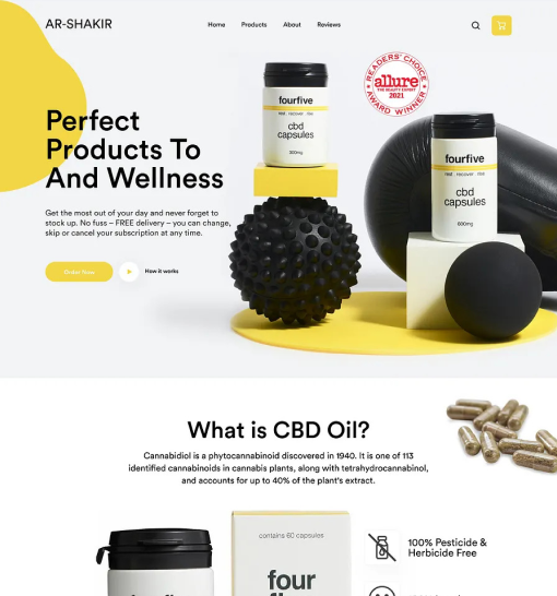Wellness website project